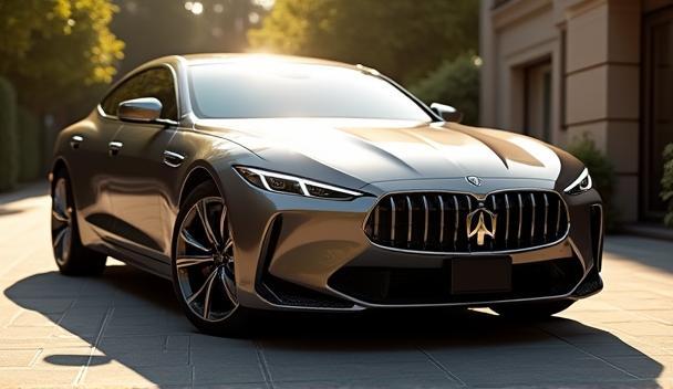 Luxury car ready for mobile detailing